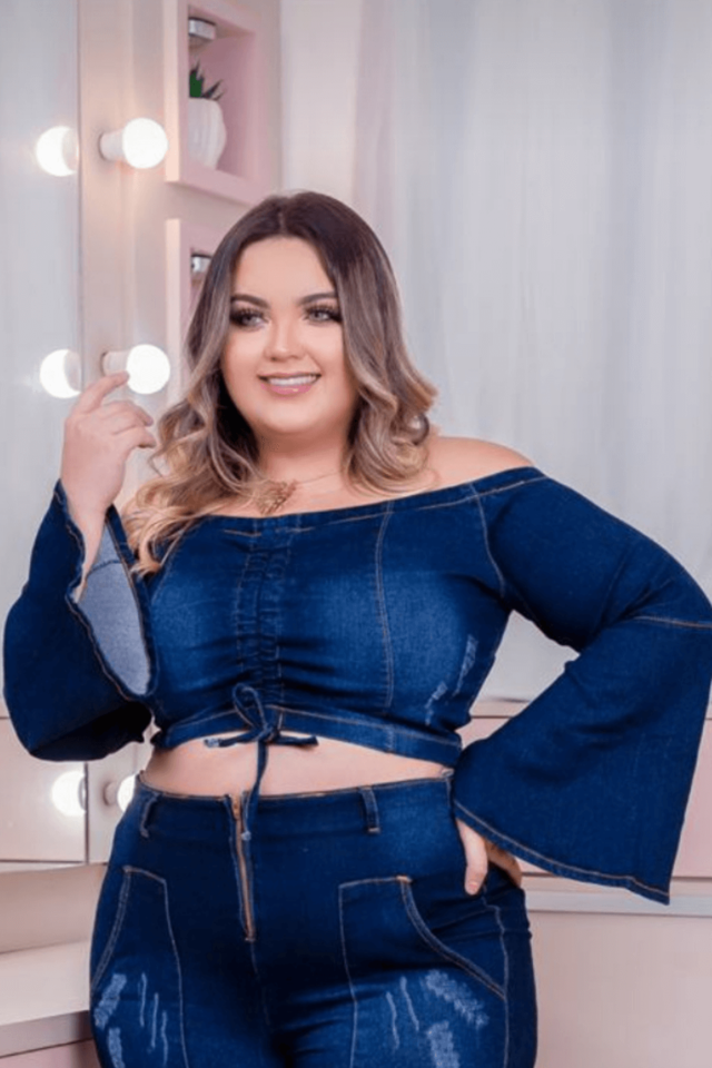 Cropped jeans plus size