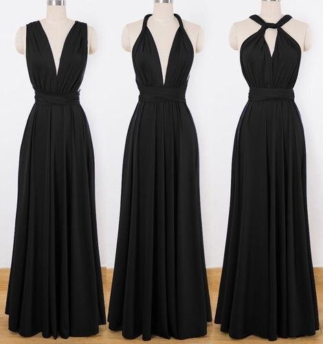 vestido multiformas preto