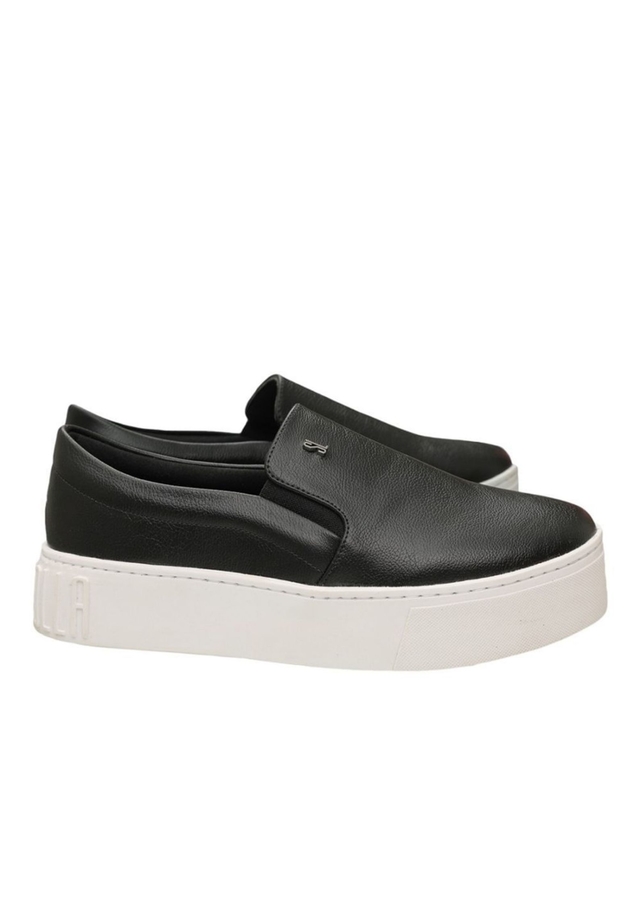 tênis flatform santa lolla suede preto