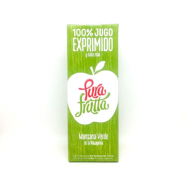 Jugo Exprimido De Manzana Verde Sin Tacc X 1 Litro Pura Frutta
