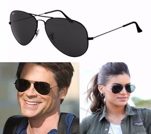 Óculos de Sol Aviador Preto - Comprar em Love óculos