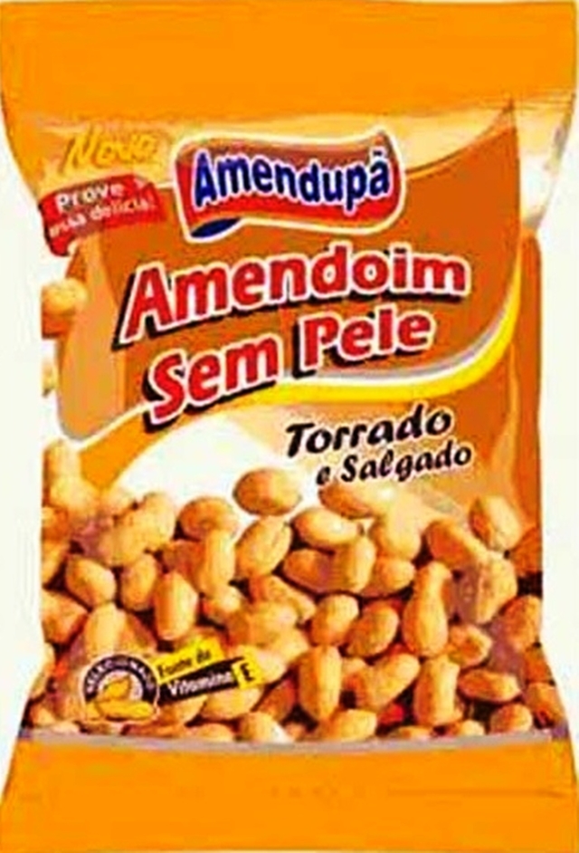 Amendoim Sem Pele Torrado Salgado 500Gr - Amendupã