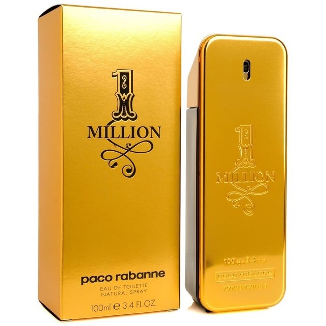 Perfume One Million Paco Rabanne Eau de Toilette Masculino Lacrado Original  100ml