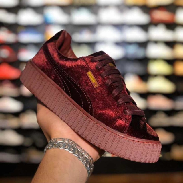 tenis puma fenty vinho