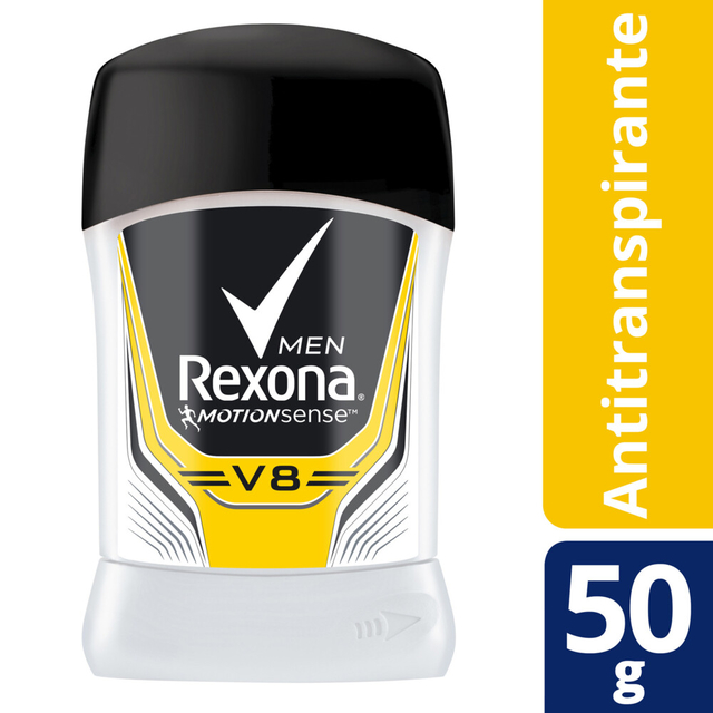 Rexona Desodorante Antitranspirante Masculino Barra V8 50grs