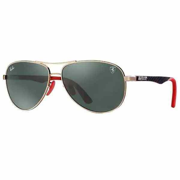 Ray-Ban Óculos De Sol Aviador Ferrari Rb8313m Dourado G15