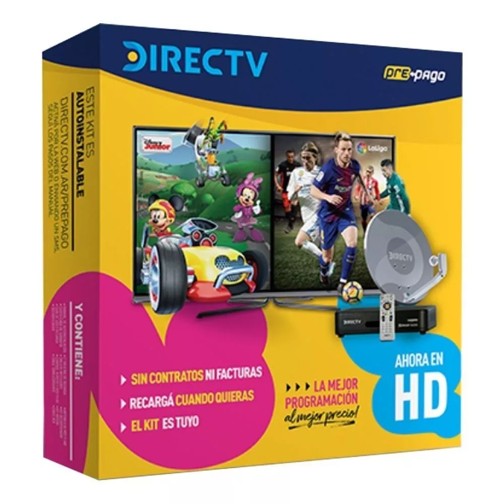 Directv Hd Prepago Kit Autoinstalable Antena 46cm Mandyhogar