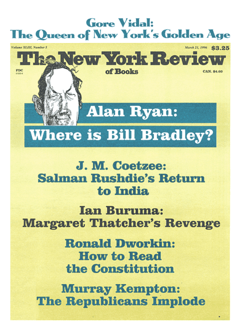 The New York Review Of Books - March 21 - 1996