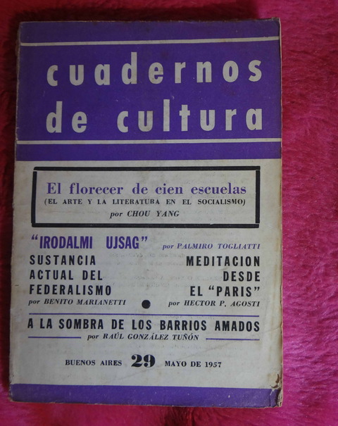 Cuadernos de Cultura N°29 - Mayo de 1957