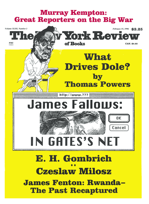 The New York Review Of Books - Febraury 15 - 1996