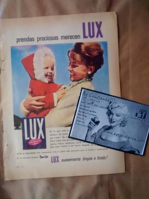 Publicidad Antigua Lux en escamas