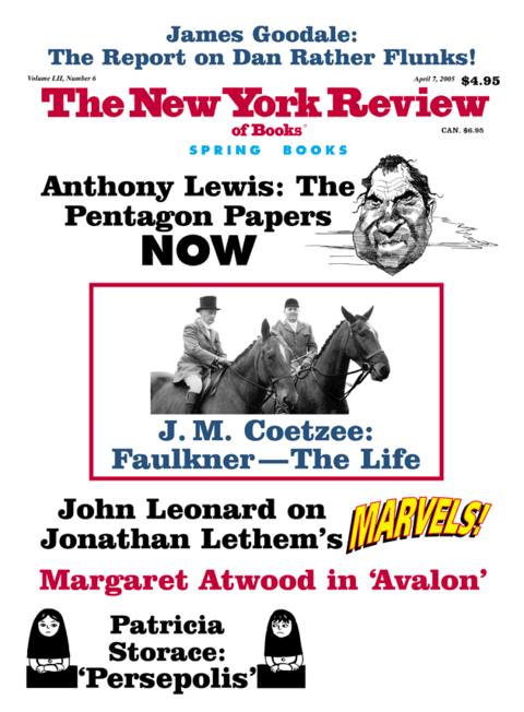 The New York Review Of Books - April7 - 2005