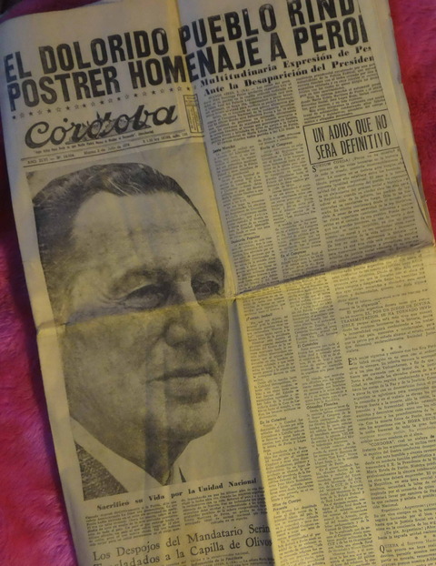 Diario Córdoba Muerte de Perón Martes 2 de Julio de 1974