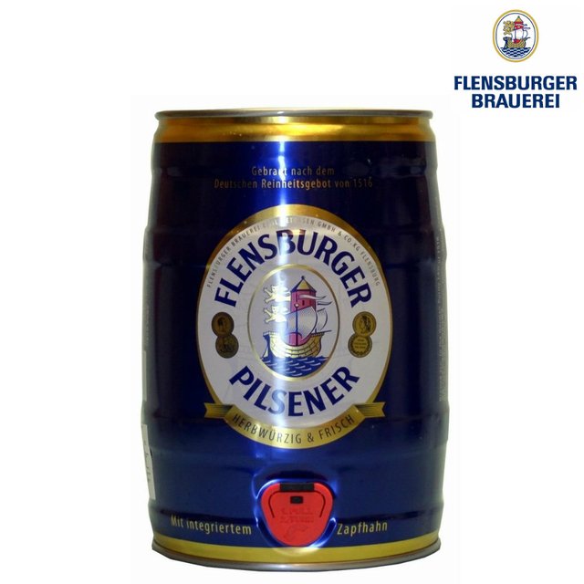 FLENSBURGER PILSENER BARRIL 5LT. - Club Cervecero del Duende