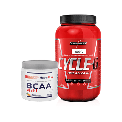 KIT CYCLE-6 907G INTEGRALMEDICA + BCAA 4:1:1 HYPERPURE 250G
