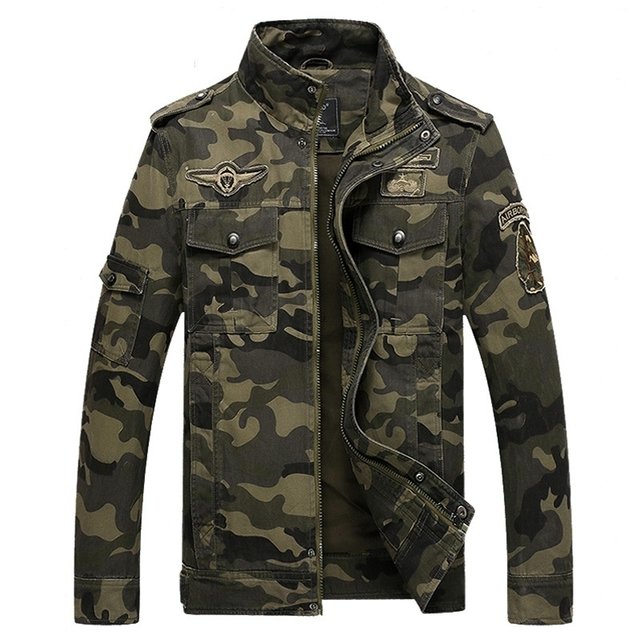 jaqueta militar masculina camuflada