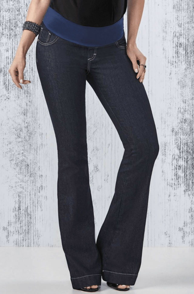calça jeans para gestante com elastico
