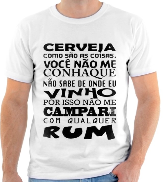 Uai Camiseta Cerveja Vinho Campari Rum