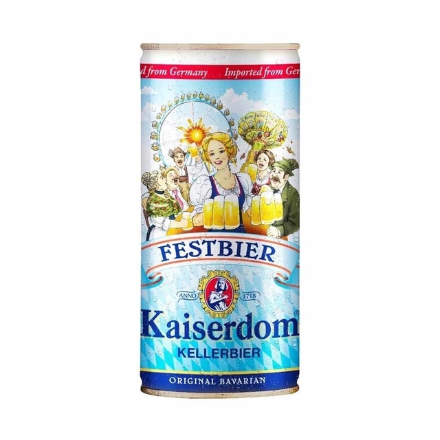 Kaiserdom Festbier Kellerbier (Sin Filtrar) lata 1l - Puro Escabio