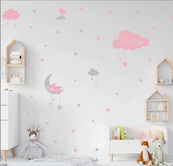 Featured image of post Adesivo De Parede Infantil Nuvem Adesivos de parede podem ser colocados em outras superf cies lisas