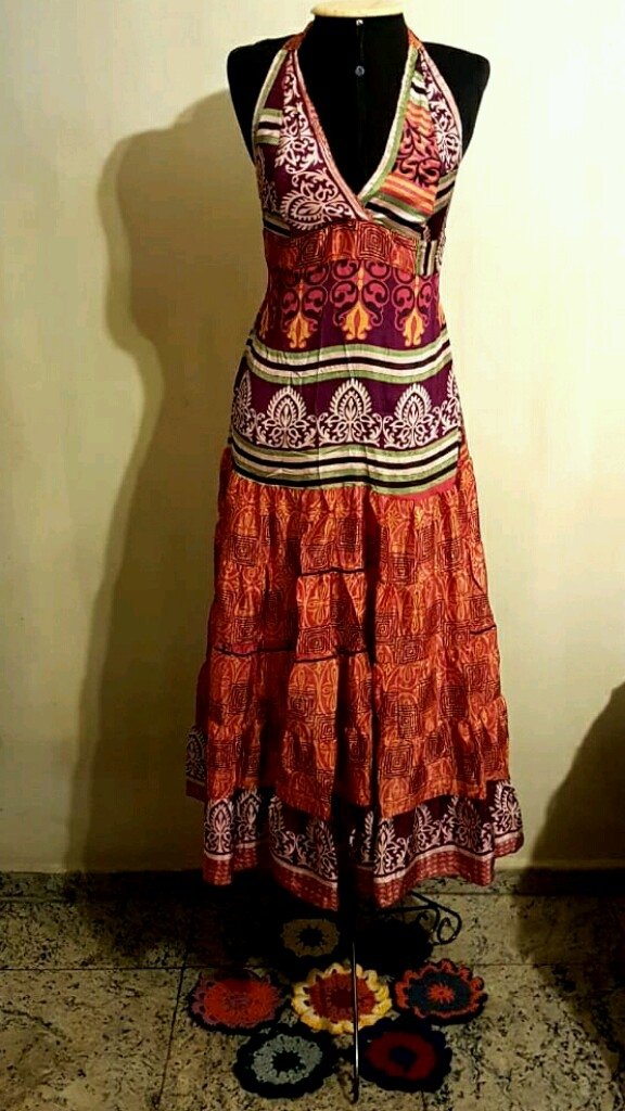 vestido indiano frente unica