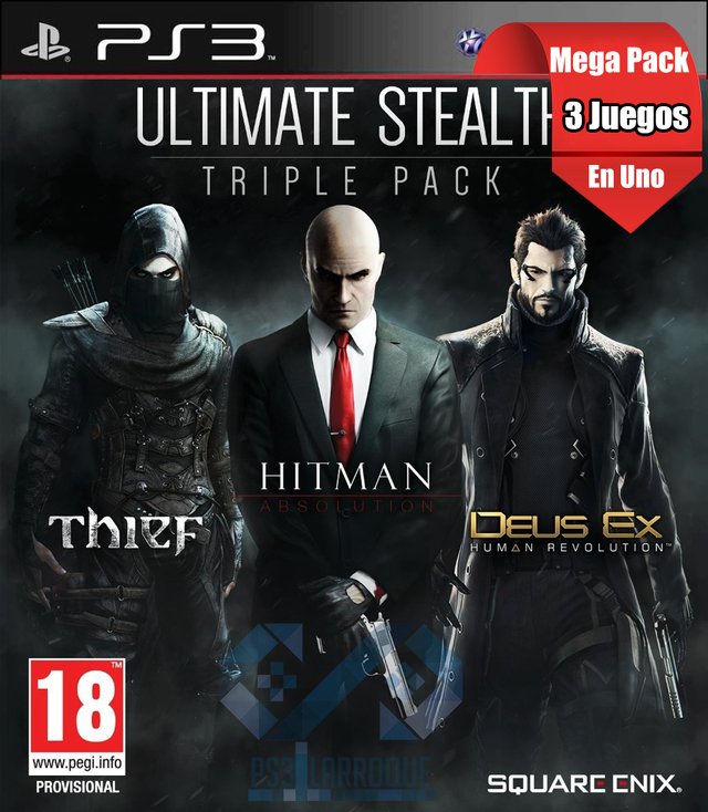 Thief + Deus Ex Human Revolution + Hitman Absolution Ps3 Digital