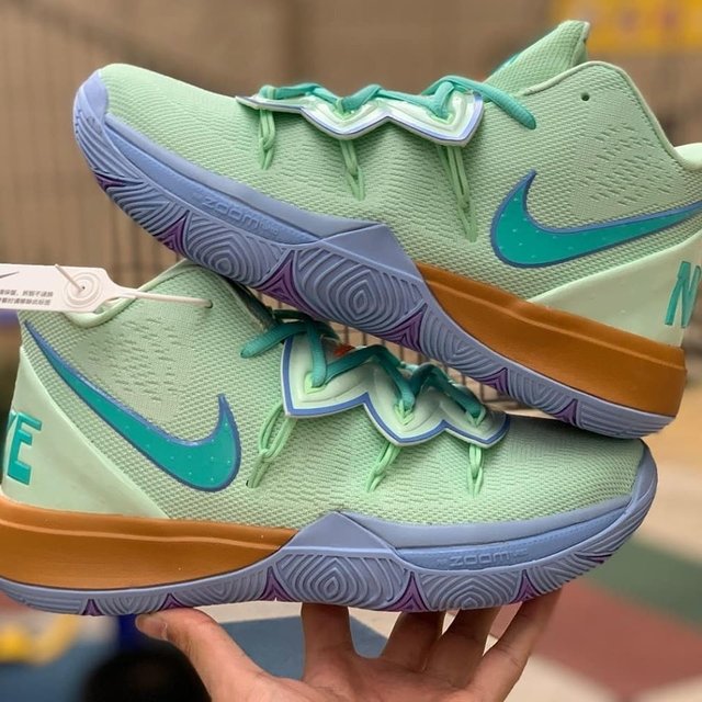 Kyrie 5 EP Men 's Basketball Shoes PaleTurquoise Breathable