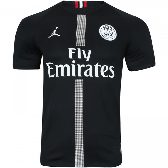 Camisa Paris Saint-Germain Jordan III 2018 - Torcedor Masculina - Preto