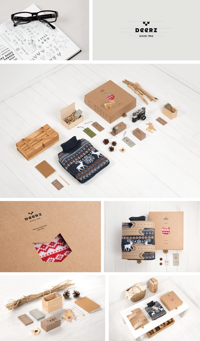 Identidad visual de 'Deerz', fabricante de pullovers