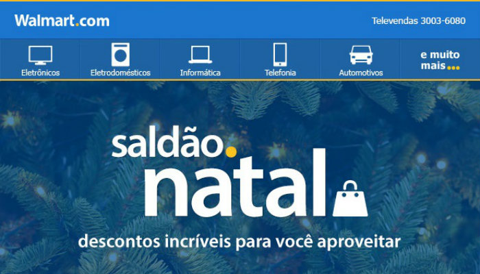 Exemplo de email marketing Walmart Natal