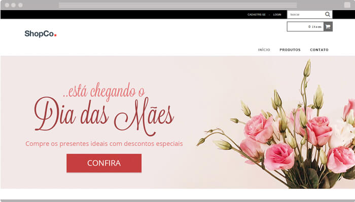 Banner grátis para a Nuvem Shop