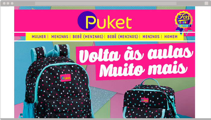 E-mail marketing Volta as aulas