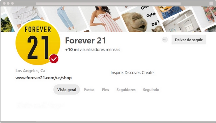 profile pinterest