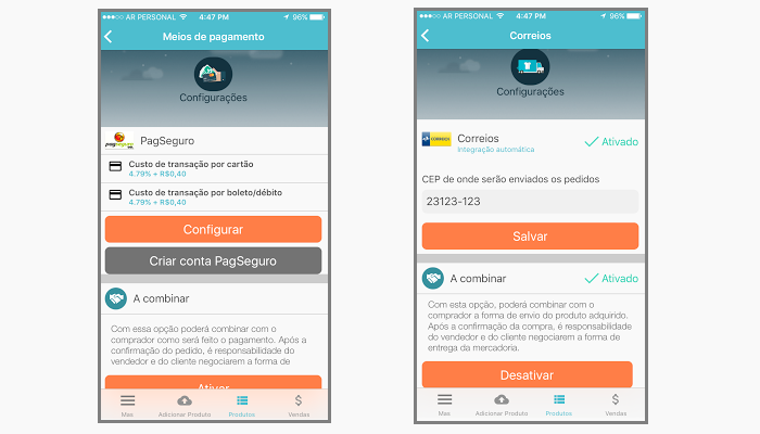 Aplicativo m-commerce