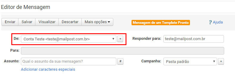 Remetente Media Post