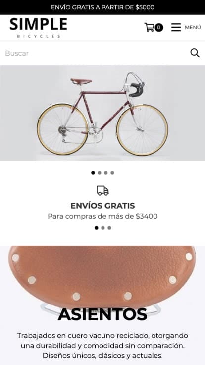 Plantillas de E-commerce: Tienda de Diseños Nube. | Simple