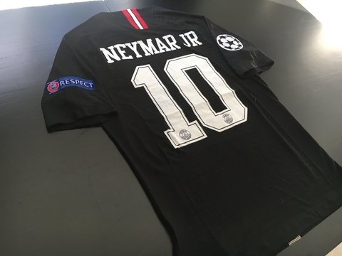 Camiseta PSG Jordan Negra 2018/19 con parches y Neymar Jr