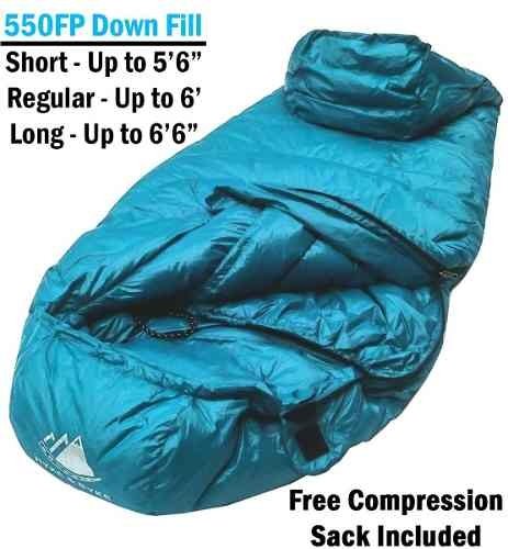 short down sleeping bag