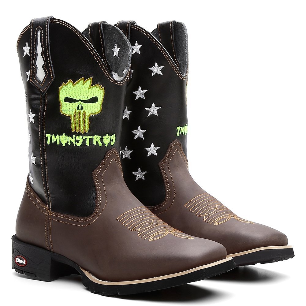 bota texana masculina monster