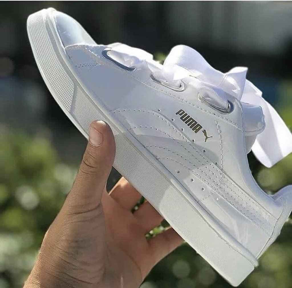 puma blancas charol