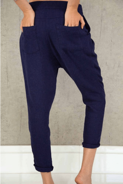 calça saruel de linho feminina