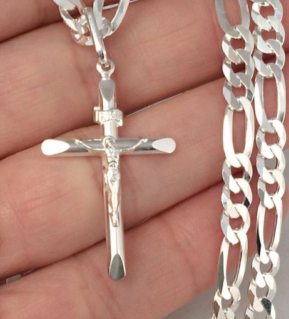 Pingente Crucifixo 2 PRATA 925 Nº1 EM PRATA 925 Pingente Crucifixo 2 PRATA 925 Nº1 EM PRATA 925