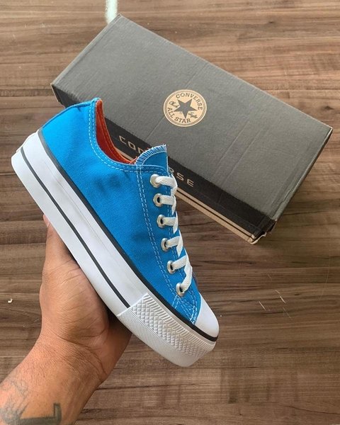 all star azul turquesa cano alto