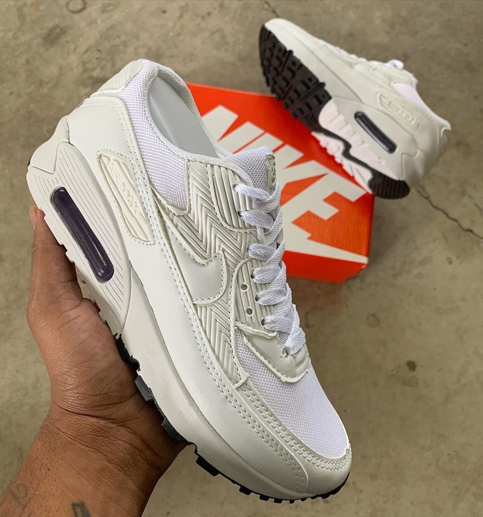 air max 90 todo branco