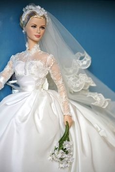 grace kelly bride doll