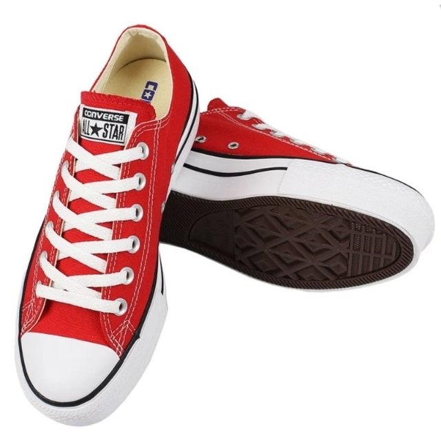 converse vermelho plataforma
