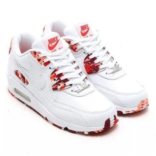 air max 90 floral branco