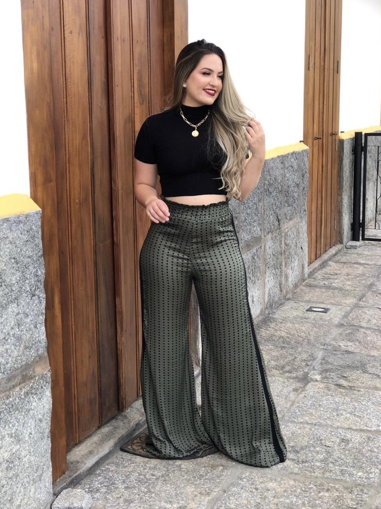 pantalona com sapatilha