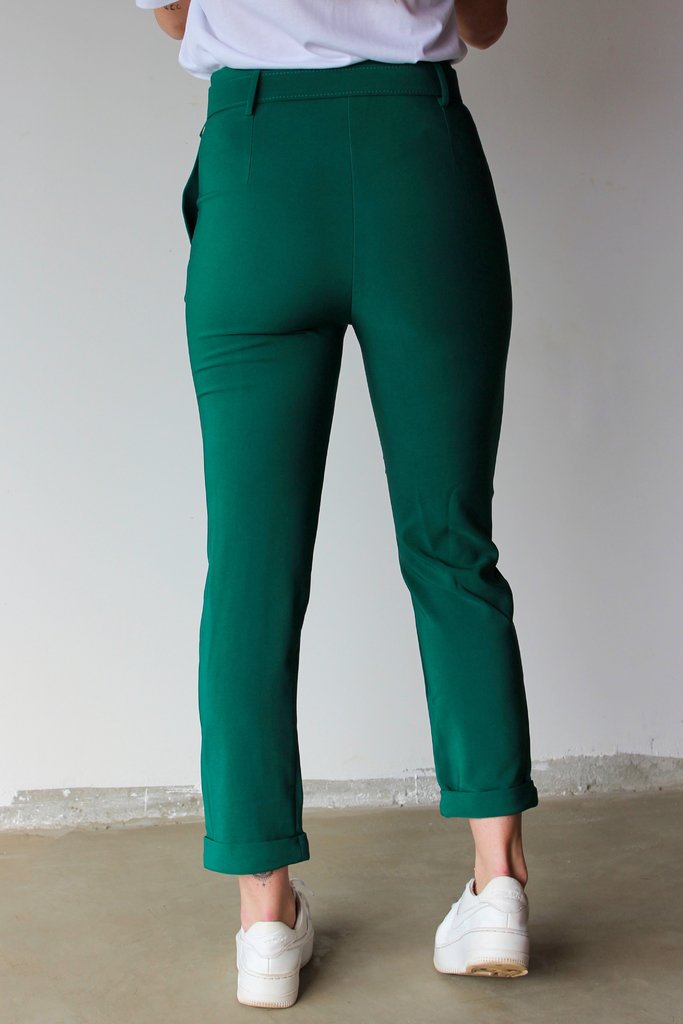 calça social feminina verde