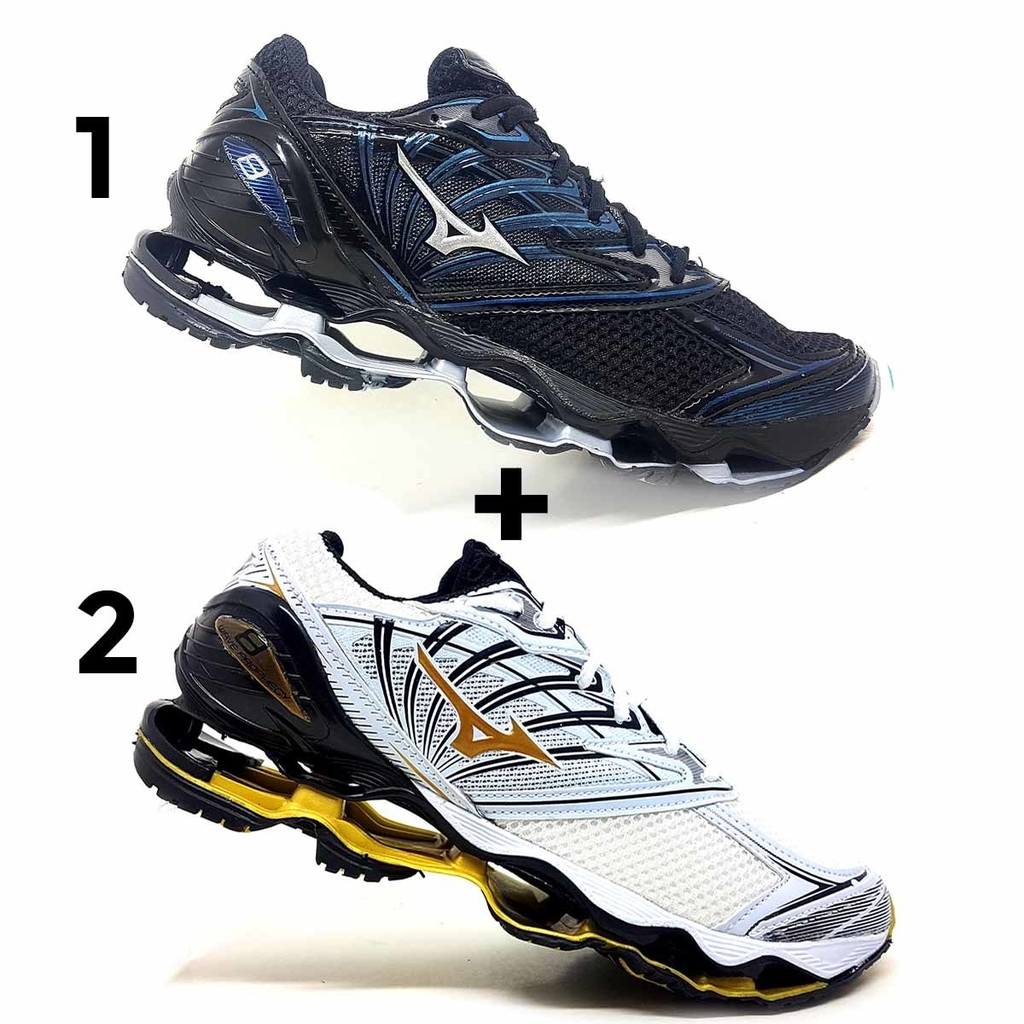 mizuno branco com dourado